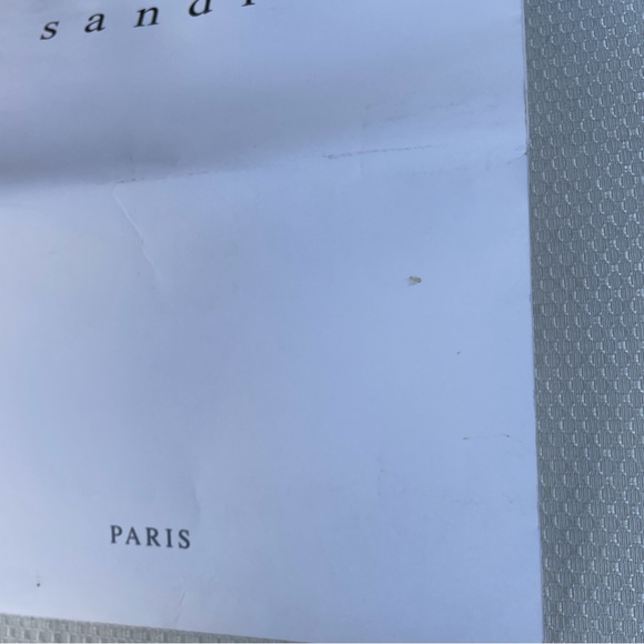 Sandro 2 Empty Gift Bags 1 Tan 1 White 13" x 11.5 - Picture 8 of 15